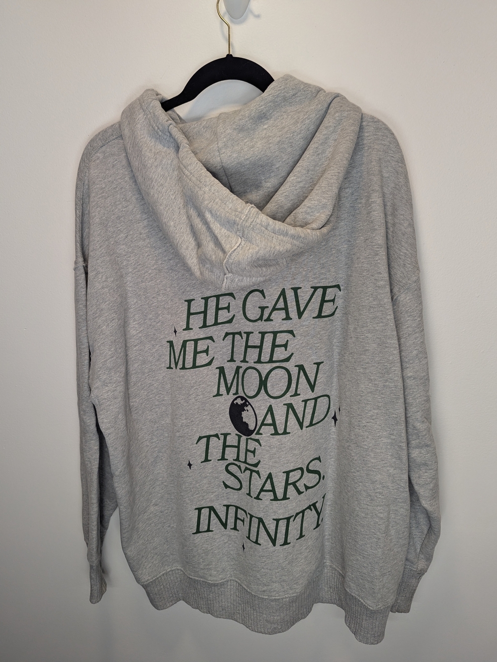 American Eagle Women's The Summer I Turned PrettyFull Zip Hoodie Gray L/XL Moon